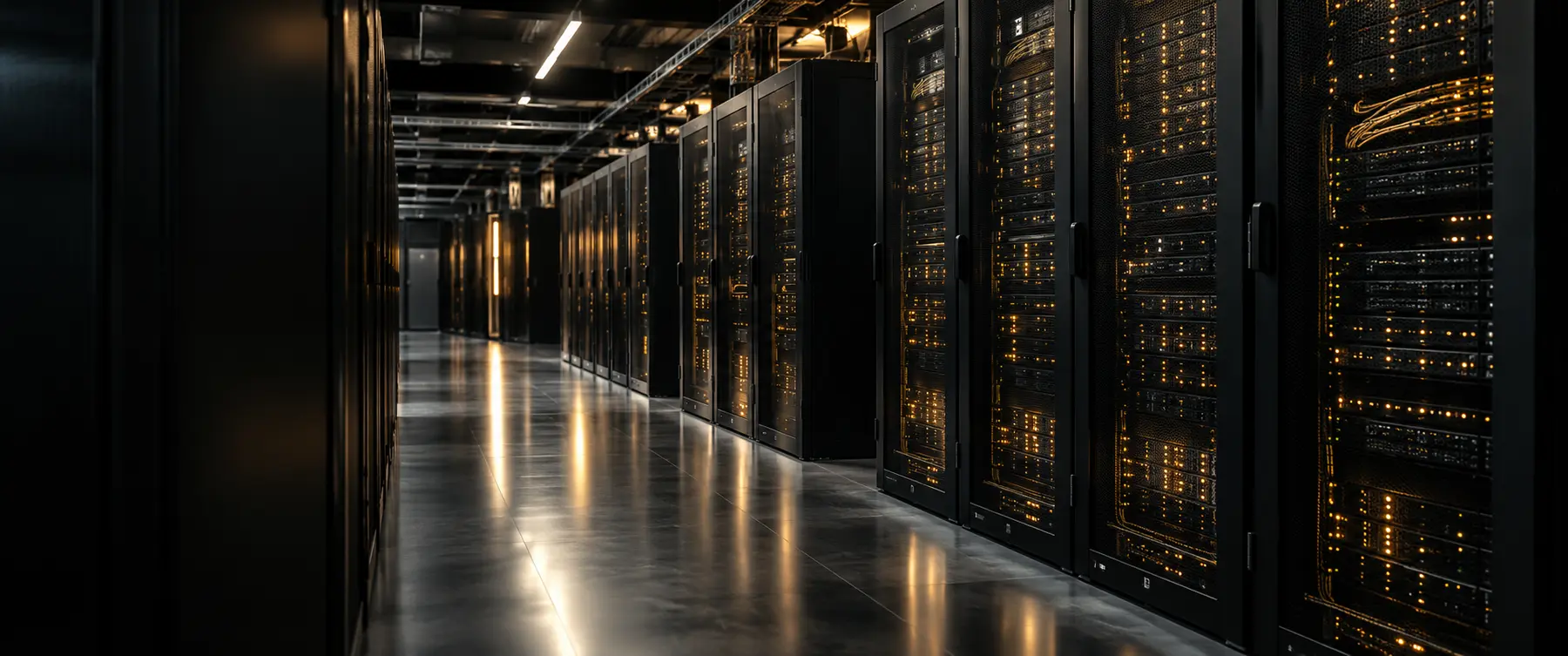 Serverschränke im Datacenter von D-Connect